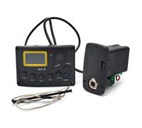 melairo 4 Band EQ Equalizer -3 Acoustic Guitar Bass EQ Preamp with Digital Tuner Guitar Pickup