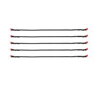 melairo 5Pcs RC Car Roof Luggage Rack Rope Decorate Strap for 1/10 RC Crawler Car AXIAL SCX10 TRX4 D90 CC01,Red