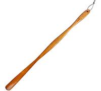 melairo Long Shoehorn That Does Not Bend the Waist Wooden Shoehorn Long 75cm Wood Fashionable Wood Grain