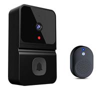 melairo Smart Video Door Bells Wireless WiFi Video Doorbell with Camera Black PIR Motion Detection