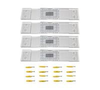 melairo Thickness Gauge 4Pcs Crack Monitoring Record, Standard Tell-Tale Crack Monitor for The Standard and Corner Tell-Tale