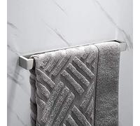 Melairy 30cm/11.81inch 304 Stainless Steel Towel Rail Self Adhesive Brushed Finish Bathroom Towel Bar Rack Towel Holder Without Drilling