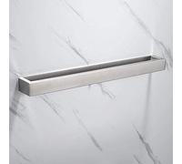 Melairy 40cm/16inch 304 Stainless Steel Towel Rail Self Adhesive Brushed Finish Bathroom Towel Bar Rack Towel Holder Without Drilling