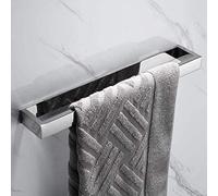 Melairy 40cm/16inch 304 Stainless Steel Towel Rail Self Adhesive Chrome Finish Bathroom Towel Bar Rack Towel Holder Without Drilling