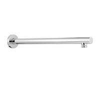 Melairy Chrome Rain Shower Arm 16in/40cm Wall Mount Shower Head Extension Extender Stainless Steel Shower Extender Arm for Fixed Shower Head