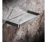 Melairy Shower Shelves no Drilling SUS 304 Stainless steel Bathroom Shelf Rectangular Shower Caddy Storage Organizer Nail Free Self Adhesive Rustproof Bathroom Accessories Brushed