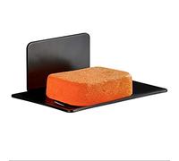 Melairy Soap Dish Stainless Steel soap Tray Self-Adhesive Black Finish Without Drilling