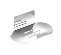 Melairy Soap Dish Stainless Steel soap Tray Self-Adhesive Chrome Finish Without Drilling