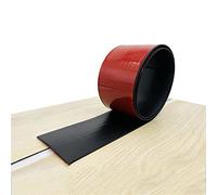 Melairya Door Flat Transition Strip, Self Adhesive Flooring Transitions, 7.6cm, Vinyl Floor Edge Trim Laminate Floor Gap Covering Joining Strip (Color : Black, Size : L: 2m x W: 7.6cm)