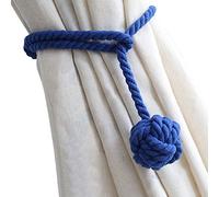 Melaluxe 2 x Royal Blue Curtain Tiebacks Heavy Duty Handmade Rural Decoration