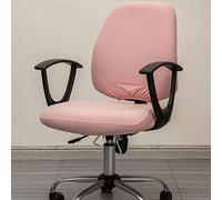 Melaluxe Computer Office Chair Cover - Protective & Stretchable Universal Chair Covers Stretch Rotating Chair Slipcover (Pink)