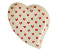 Melamine plate Hearts Cream one size