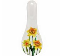 Melamine Spoon Rest Yellow Daffodil Design Kitchen Utensil