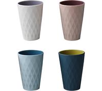 Melamine Tumbler Cups With Wheat Straw Cups, Strong And Resistant To Falling Flexible And Stackable Non-Slip Design For Adults Adolescents And Childre