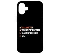 Melanated Bachelor's Degree Master's Degree Dr - HBCU Case for iPhone 16 Plus