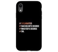 Melanated Bachelor's Degree Master's Degree Dr - HBCU Case for iPhone XR