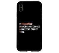 Melanated Bachelor's Degree Master's Degree Dr - HBCU Case for iPhone XS Max