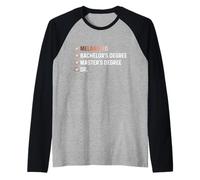 Melanated Bachelor's Degree Master's Degree Dr - HBCU Raglan Baseball Tee