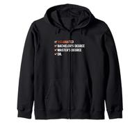 Melanated Bachelor's Degree Master's Degree Dr - HBCU Zip Hoodie