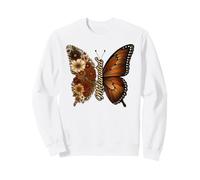 Melanated Floral Butterfly Floral Black History Month Sweatshirt