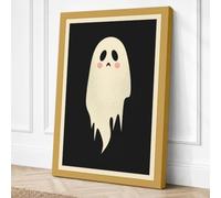 Melancholy Ghost Modern Canvas Wall Art Print 36x24 Inch (91 x 61 cm)