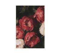 Melancholy Red PeonyCanvas Poster Wall Art Decor Print Picture Paintings for Living Room Bedroom Decoration24x36inch(60x90cm)