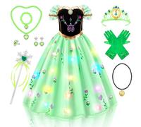 MELAND Princess Costumes for Girls, Princess Dress Up for Girls Age 3-10 Years Old, Fancy Dress for Kids & Toddlers Halloween Costumes(S)