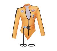 MelangCos Adult Kill Bill Cosplay Costume The Bride Yellow Bodysuit for Women Sexy (Yellow, XXXL)