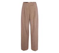 Mélange Fabric Palazzo Trousers XS