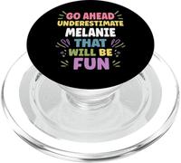 MELANIE Personalized Women's Gift Custom MELANIE PopSockets PopGrip for MagSafe