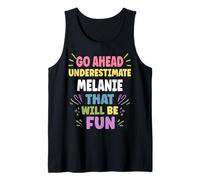 Melanie Personalized Women's Gift Custom Melanie Tank Top