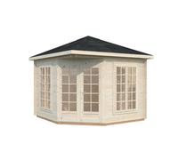 Melanie S (2.8x2.8m | 7m2 | 28mm) Classic Corner Cabin Summer House