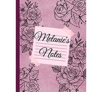 Melanie’s Notes: Custom Name Personalized Journal with Roses. Old Pink Flowered Notebook with Name Melanie. A Gift for Women (My Name’s on It! Journals)