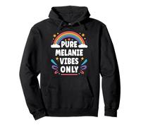 MELANIE Vibes Only Cute Retro Girls MELANIE Name Pullover Hoodie