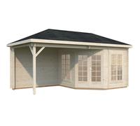 Melanie XXL (5.6x2.8m | 7.0+8.1m2 | 28mm) Pavilion Summer House with Canopy