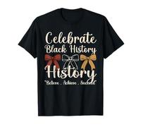 Melanin African Black History Month Believe Achieve Succeed T-Shirt