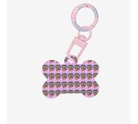 Melanin Afro Woman Printing 1 Pc Dog Bone Shape Id Tags Double Sided with Key Ring Craft for Pets