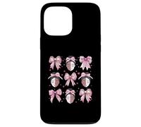Melanin Black History Month African Girl Coquette Bow Pink Case for iPhone 13 Pro Max