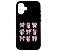 Melanin Black History Month African Girl Coquette Bow Pink Case for iPhone 16