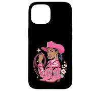 Melanin Cowgirl Boots Afro Rodeo Black History Costume Case for iPhone 15