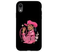 Melanin Cowgirl Boots Afro Rodeo Black History Costume Case for iPhone XR