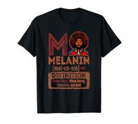 Melanin Definition Warm Honey Chocolate Proud Afro Men T-Shirt