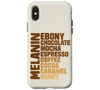 Melanin Ebony Chocolate Mocha Coffee Cocoa Vintage Case for iPhone X/XS
