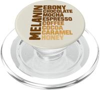 Melanin Ebony Chocolate Mocha Coffee Cocoa Vintage PopSockets PopGrip for MagSafe