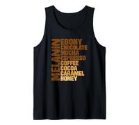 Melanin Ebony Chocolate Mocha Coffee Cocoa Vintage Tank Top