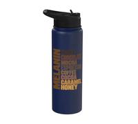 Melanin Ebony Chocolate Mocha Espresso Coffee Cocoa Caramel Stainless Steel Insulated Water Bottle