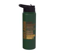 Melanin Ebony Chocolate Mocha Espresso Coffee Cocoa Caramel Stainless Steel Insulated Water Bottle