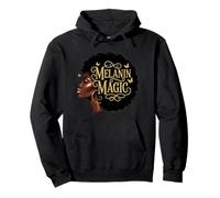 Melanin Magic Afro Queen Black Woman Empowerment Pullover Hoodie