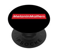 Melanin Matters Black History Month Pride Awareness Melanin PopSockets Adhesive PopGrip