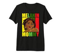 Melanin Mommy African American Mother Black mom Mama Vibes Premium T-Shirt